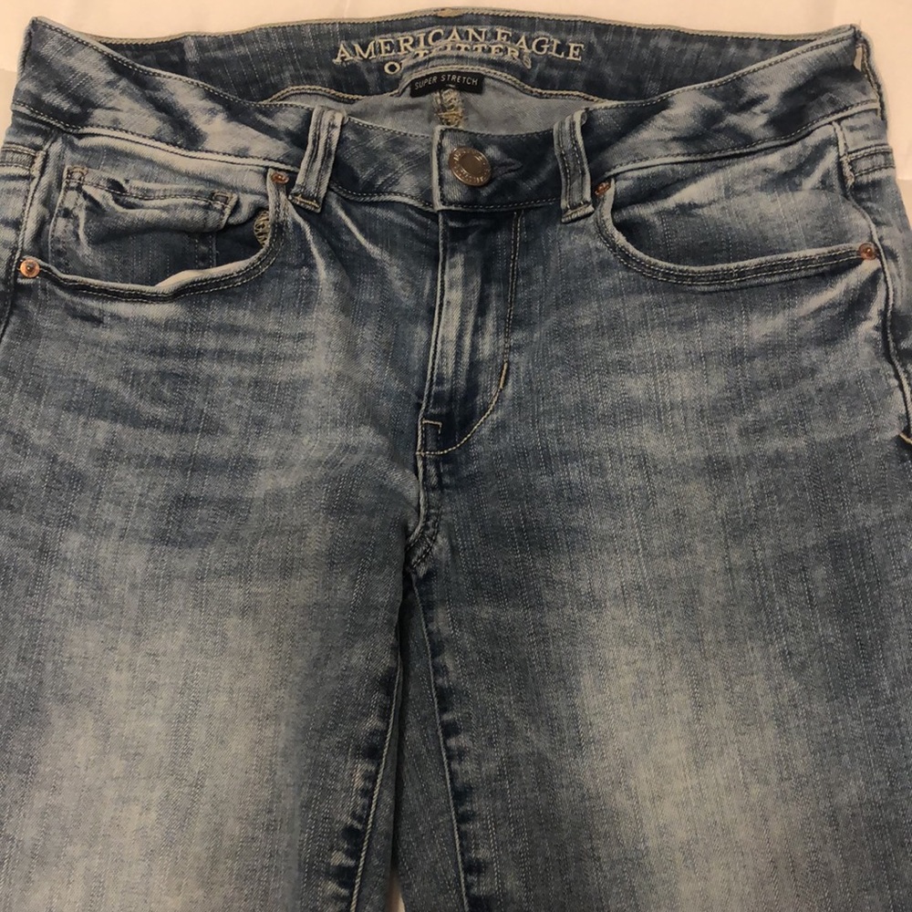 🦅 American Eagle Outfitters Super Stretch Skinny Jeans 4 Short